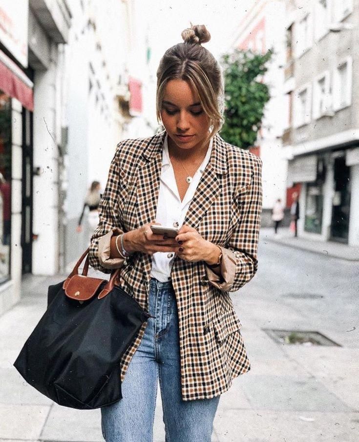 How to Style a Plaid Jacket