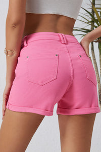 Buttoned Shorts with Pockets