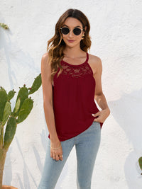 Lace Detail Grecian Neck Cami