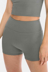 Sport Short in Misty Blue with Slim Fit & Wide Waistband