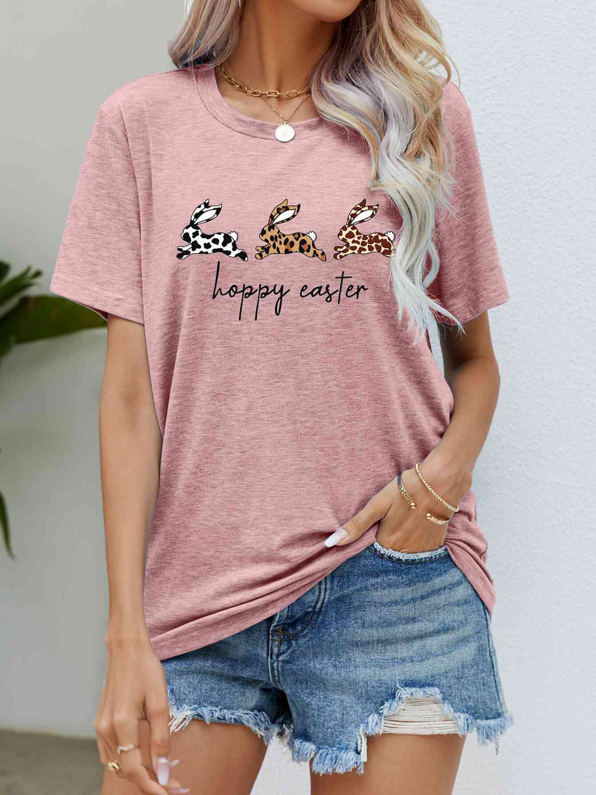 HOPPY EASTER Bunny Graphic Tee Shirts