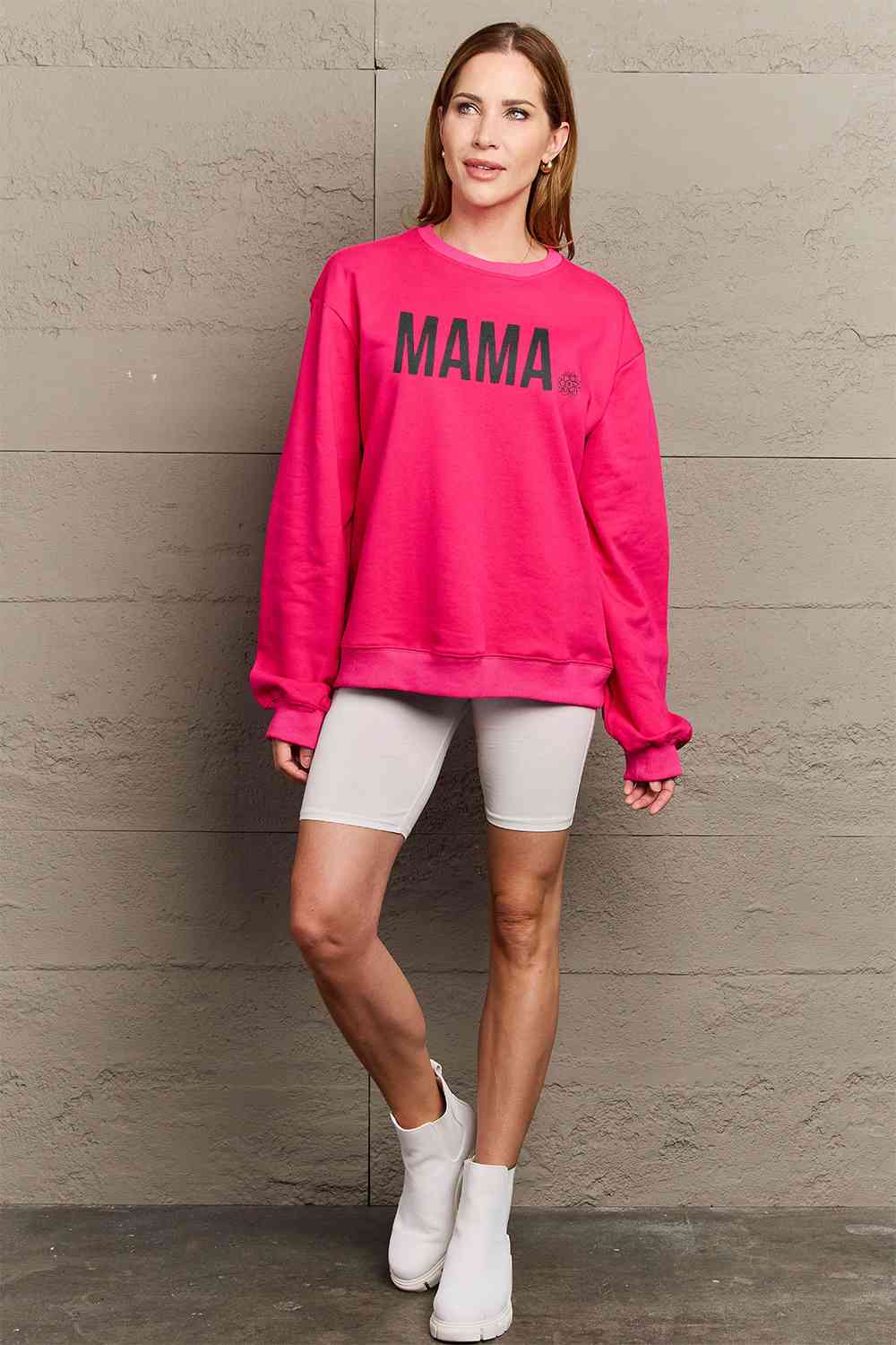 Full Size MAMA Graphic Long Sleeve Sweatshirt