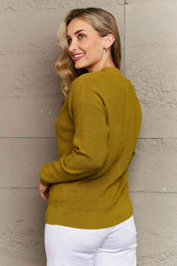 Kiss Me Tonight Full Size Button Down Cardigan in Chartreuse