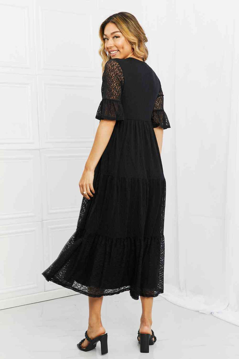 Lovely Lace Full Size Tiered Dress