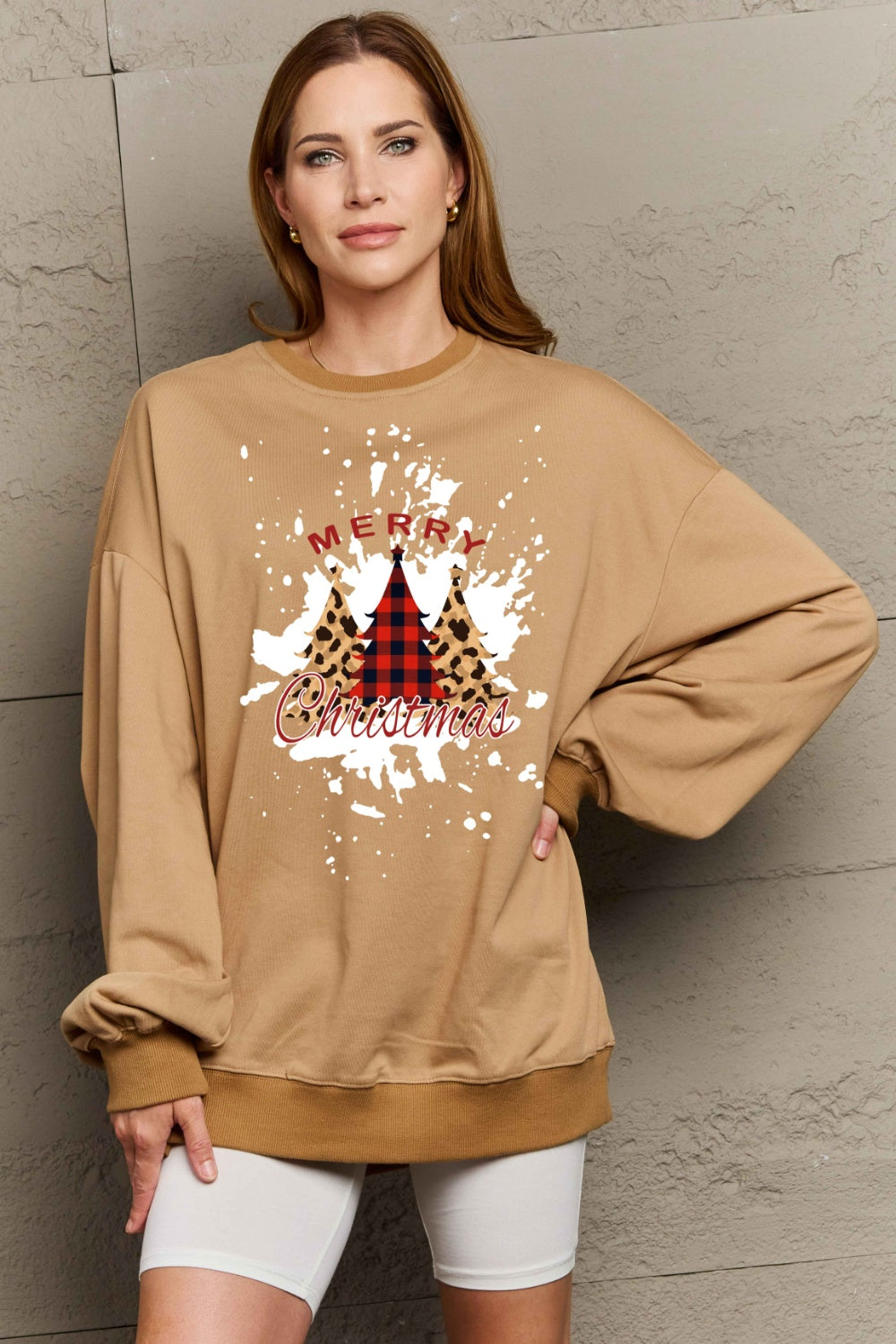 Simply Love Full Size MERRY CHRISTMAS Graphic Sweatshirt