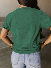Full Size Graphic Round Neck Short Sleeve T-Shirt