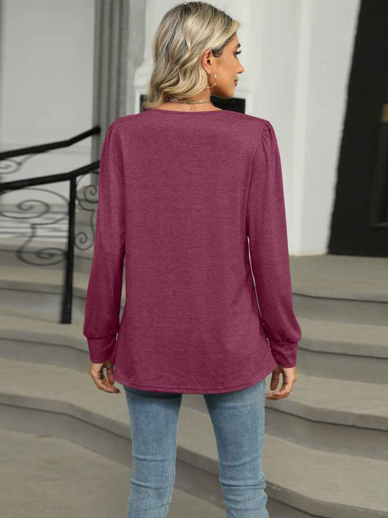 Round Neck Long Sleeve T-Shirt