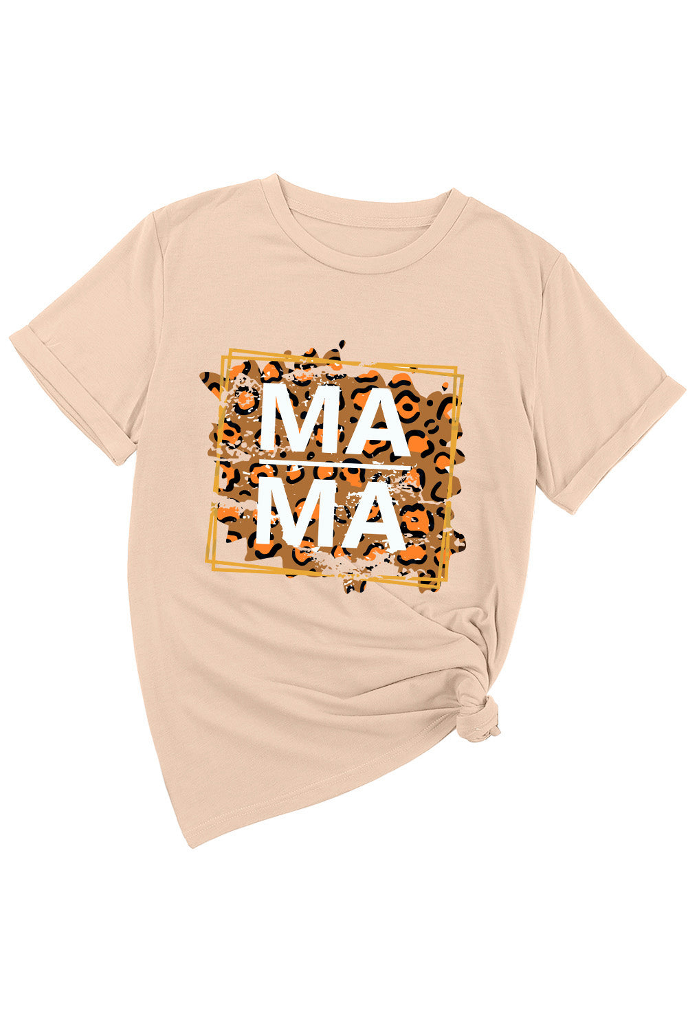 MAMA Round Neck Short Sleeve T-Shirt