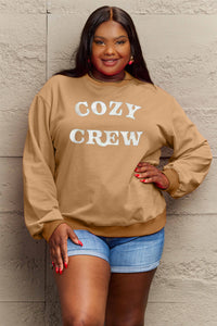 Full Size COZY GREW Graphic Sweatshirt