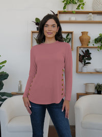 Round Neck Long Sleeve T-Shirt