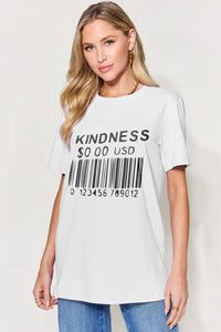 Full Size KINDNESS Round Neck T-Shirt