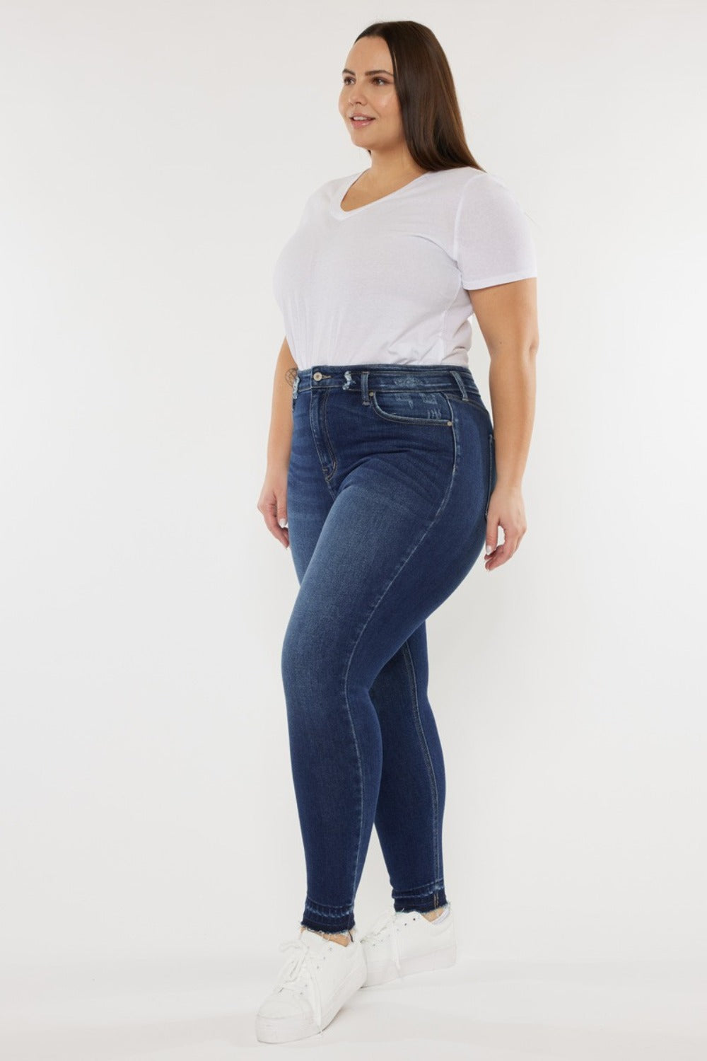 Full Size High Rise Ankle Skinny Jeans