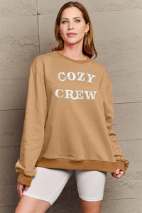 Full Size COZY GREW Graphic Sweatshirt