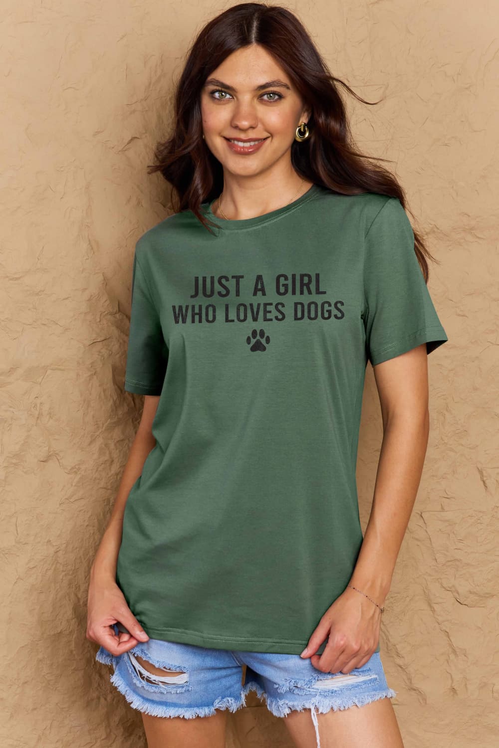 Simply Love Full Size Dog Paw Graphic Cotton T-Shirt