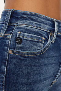 Full Size Cat's Whiskers Button Fly Denim Shorts