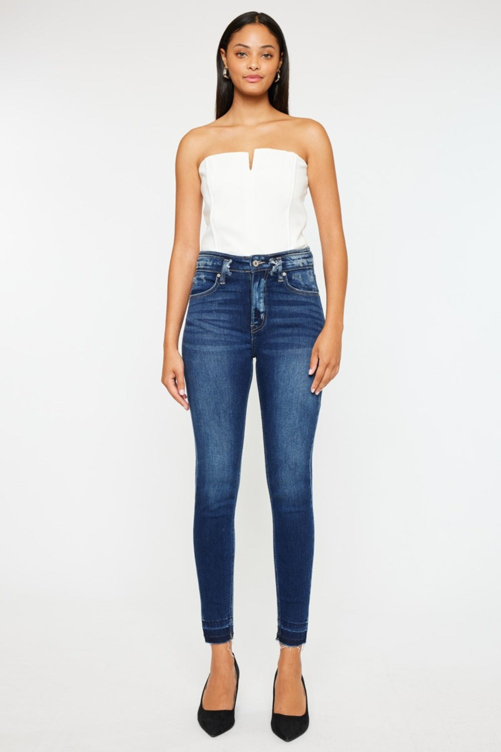 Full Size High Rise Ankle Skinny Jeans