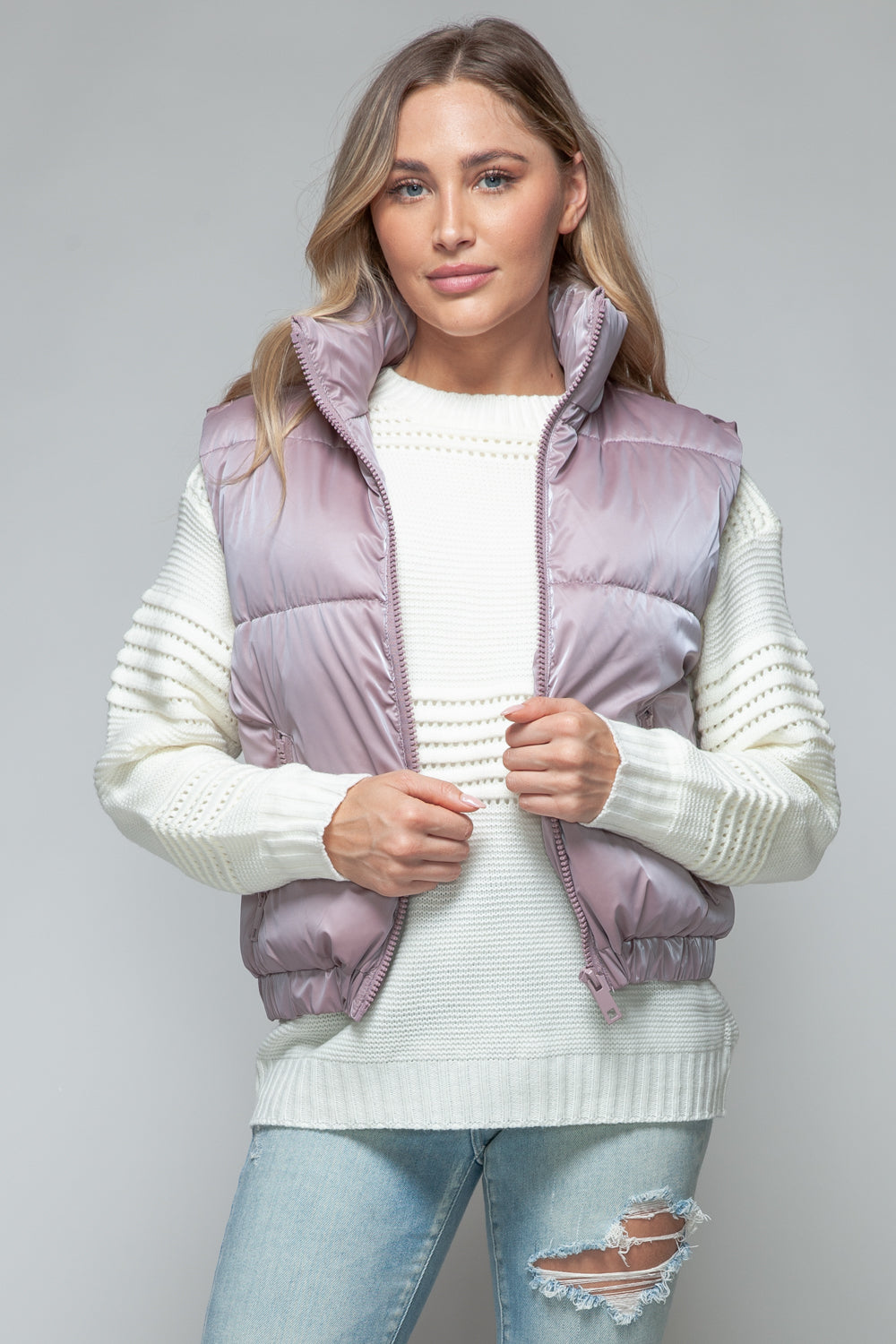 Snobbish Fine Fur Lining Quilted Vest