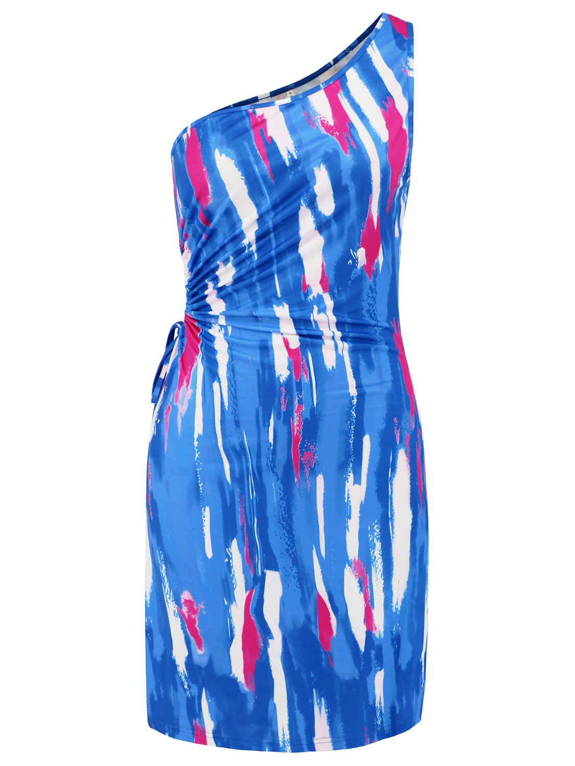 Cutout Printed Sleeveless Mini Dress