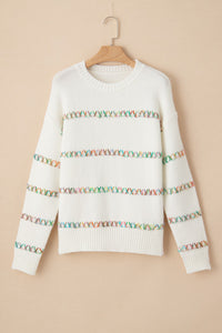 Round Neck Long Sleeve Sweater