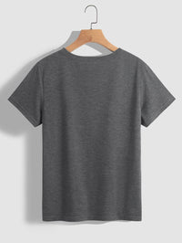 MARDI GRAS Round Neck Short Sleeve T-Shirt