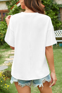 Round Neck Half Sleeve T-Shirt with Pocket
