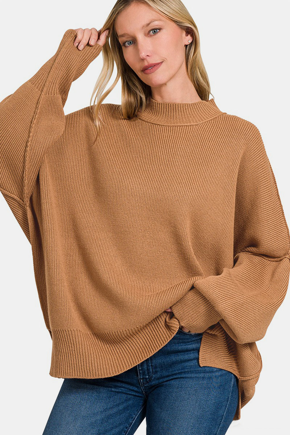 Side Sit Oversize Sweater