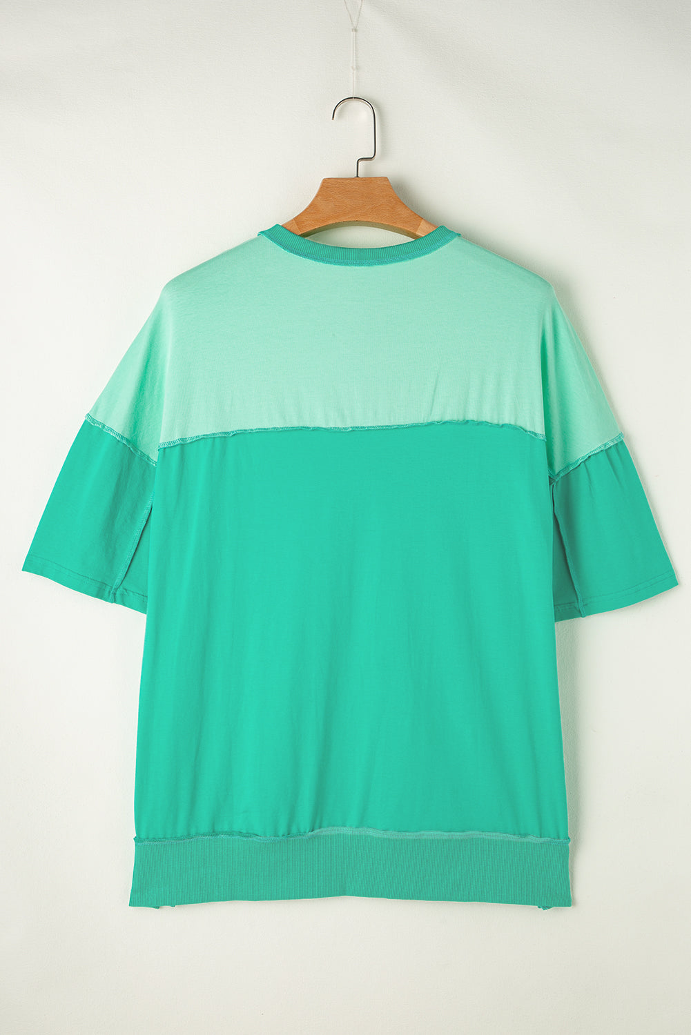 High-Low Round Neck Half Sleeve T-Shirt