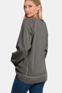 Round Neck Long Sleeve Sweatshirt