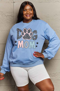 Full Size DOG MOM Graphic Sweatshirt