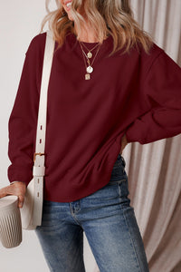 Round Neck Long Sleeve Sweatshirt