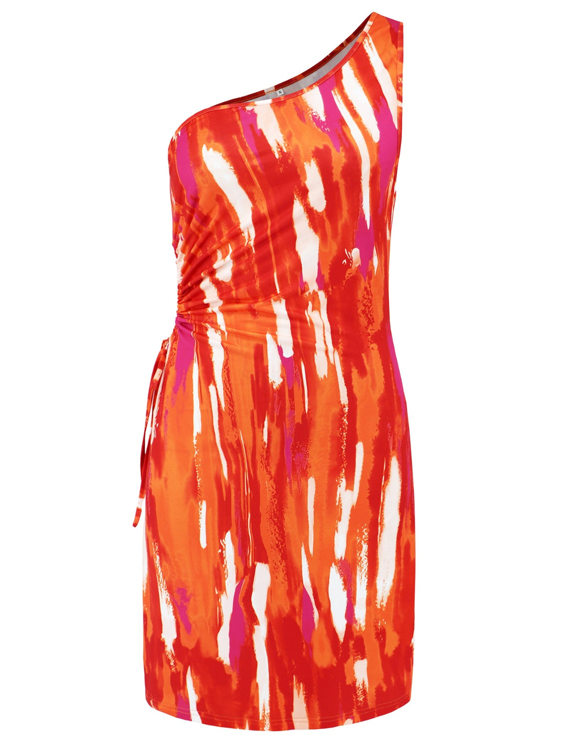 Cutout Printed Sleeveless Mini Dress