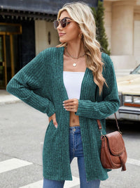 Open Front Long Sleeve Cardigan