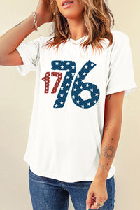1776 Round Neck Short Sleeve T-Shirt