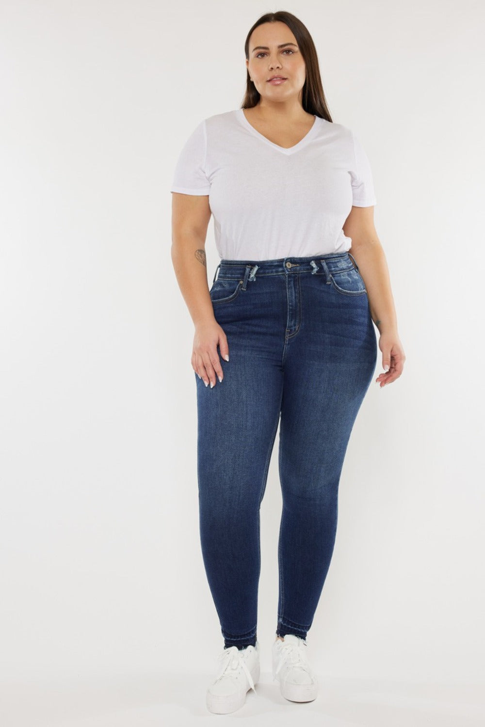 Full Size High Rise Ankle Skinny Jeans