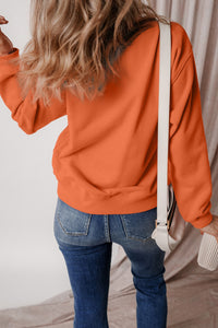 Round Neck Long Sleeve Sweatshirt