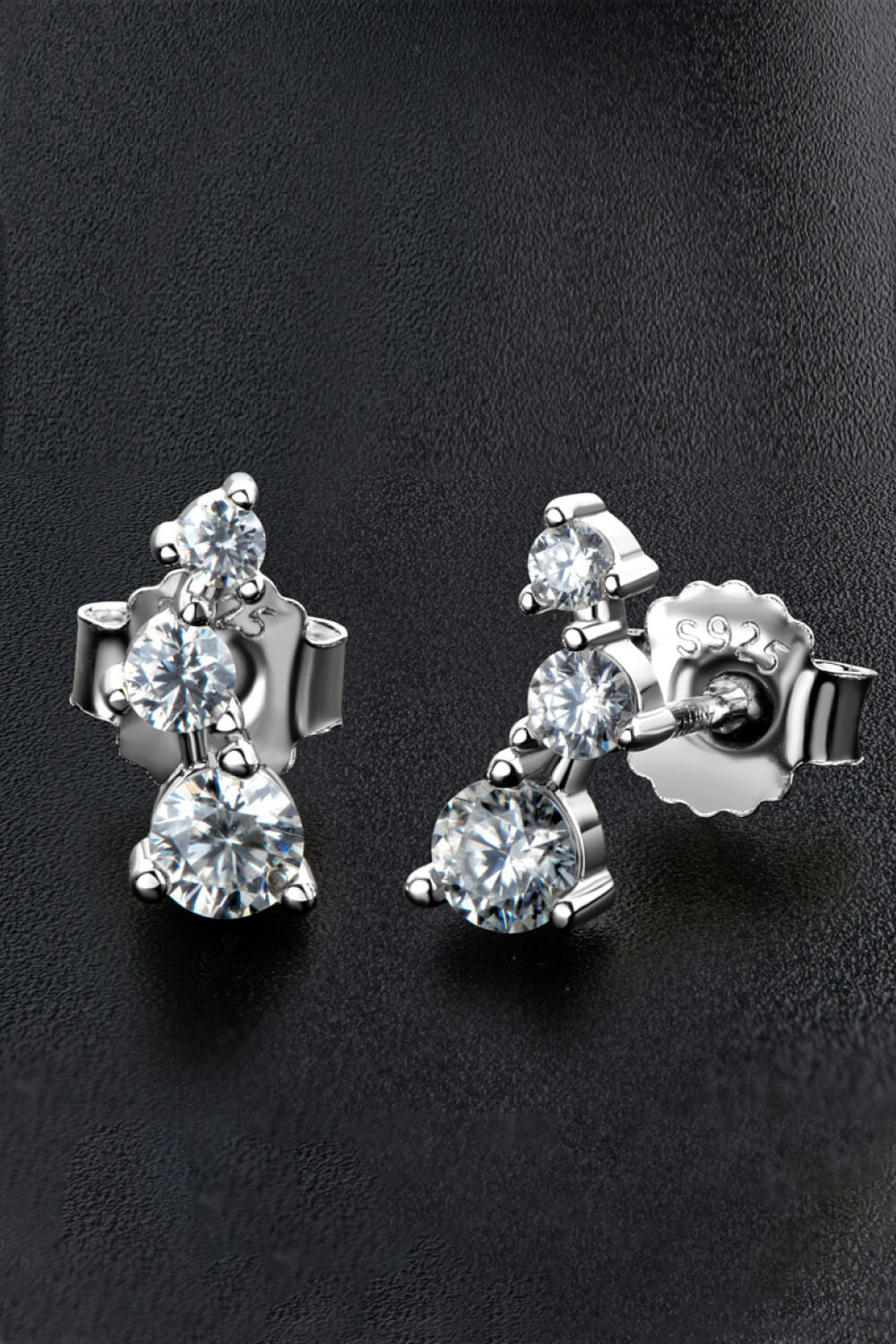 Adored Stud Earrings Silver / One Size Baeful Your Way Moissanite Stud Earrings