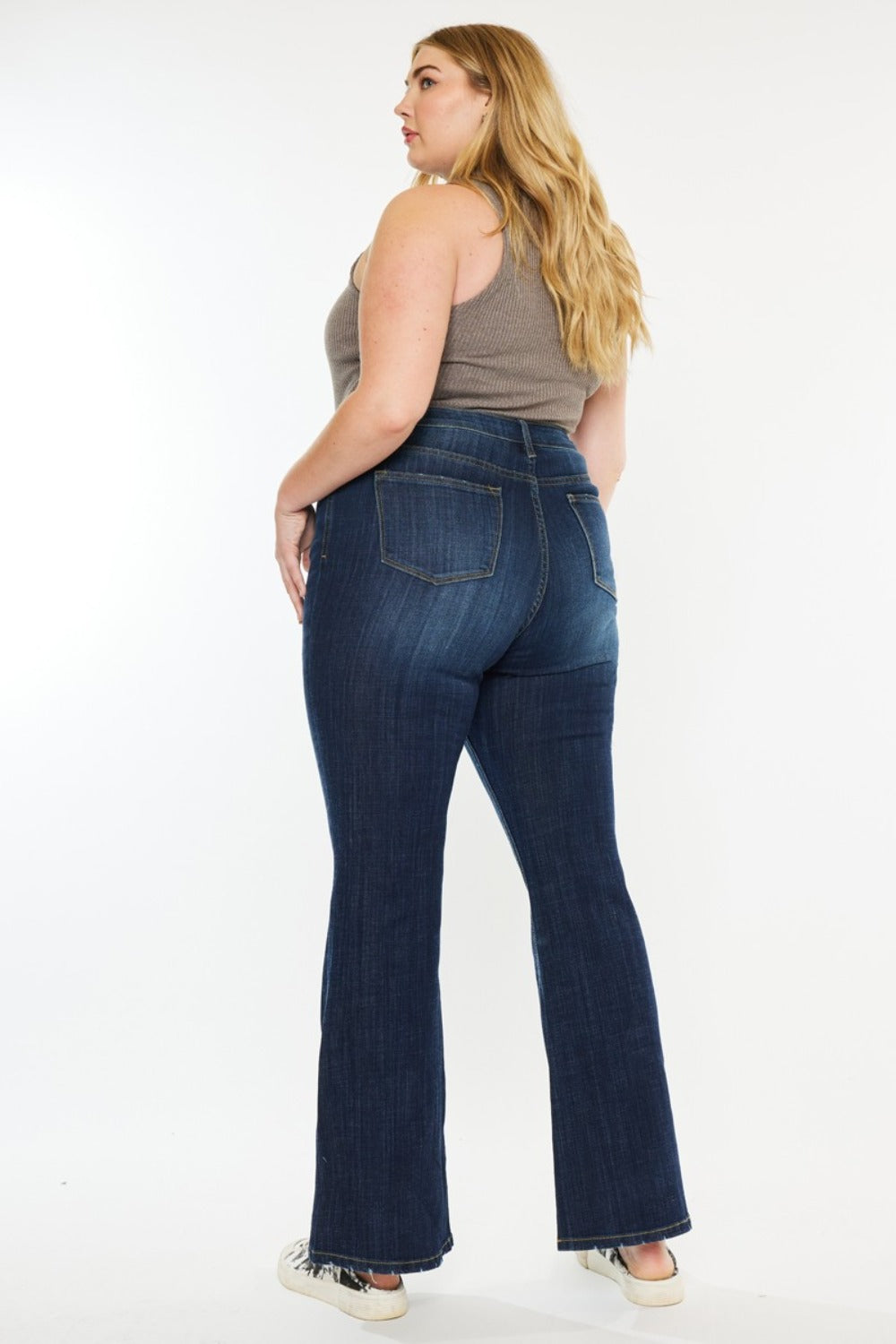 Full Size Mid Rise Flare Jeans