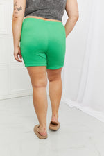 Blumin Apparel Shorts Blumin Apparel Too Good Full Size Ribbed Shorts in Green