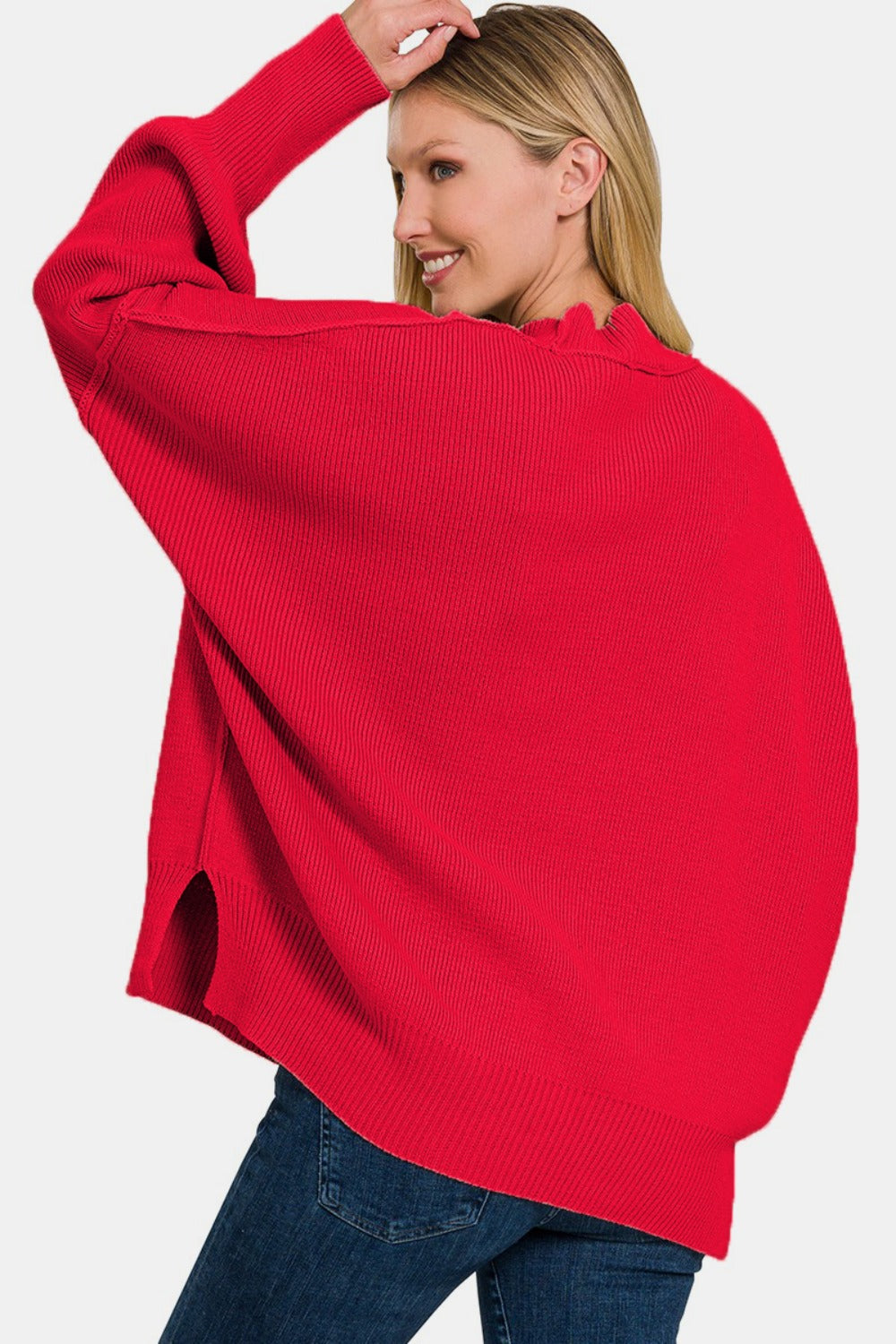 Side Sit Oversize Sweater