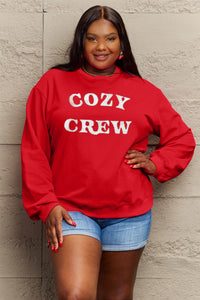 Full Size COZY GREW Graphic Sweatshirt