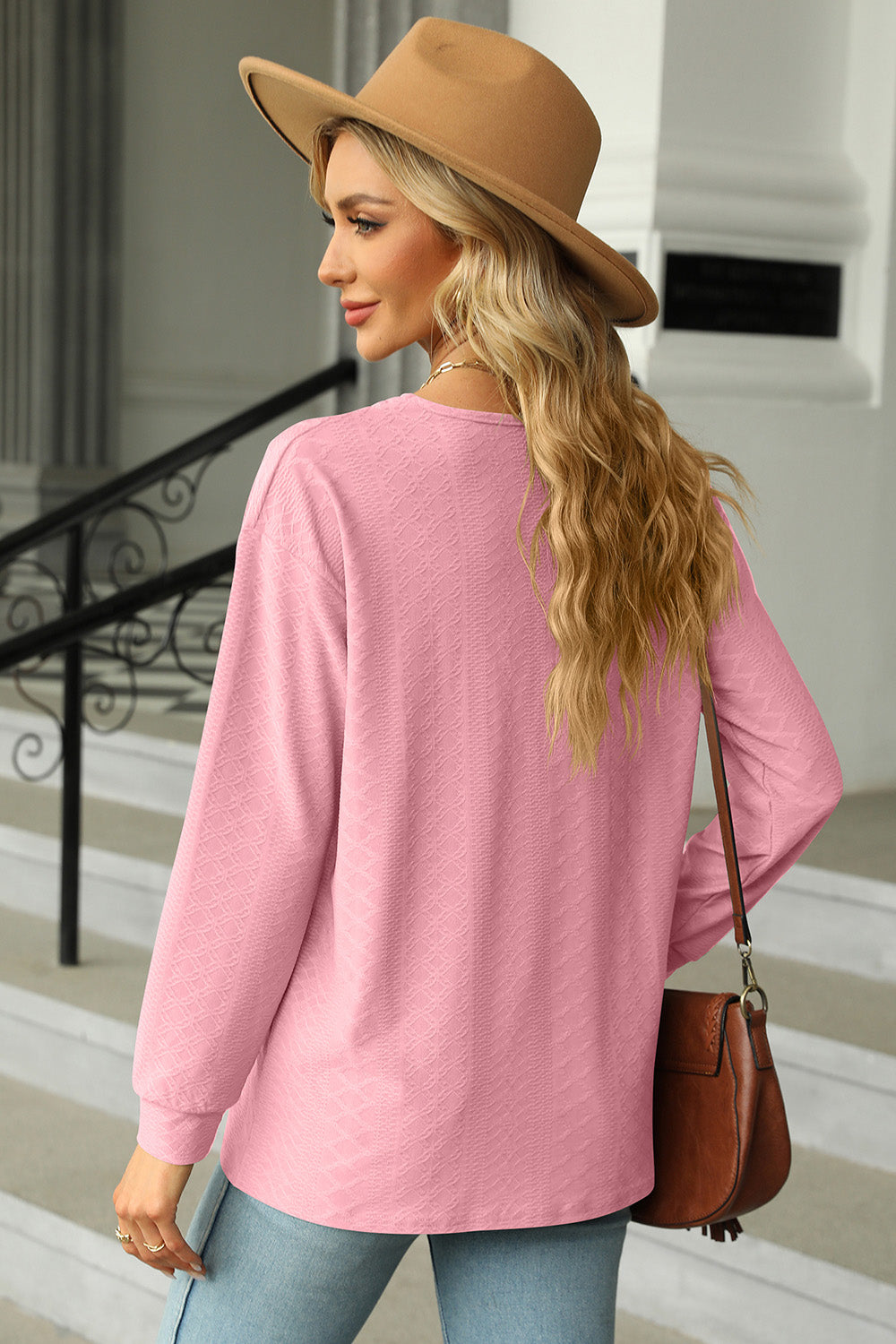 V-Neck Long Sleeve T-Shirt