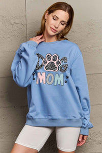 Full Size DOG MOM Graphic Sweatshirt