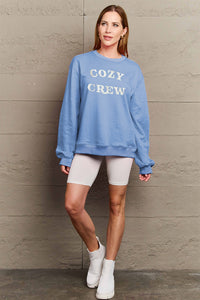 Full Size COZY GREW Graphic Sweatshirt