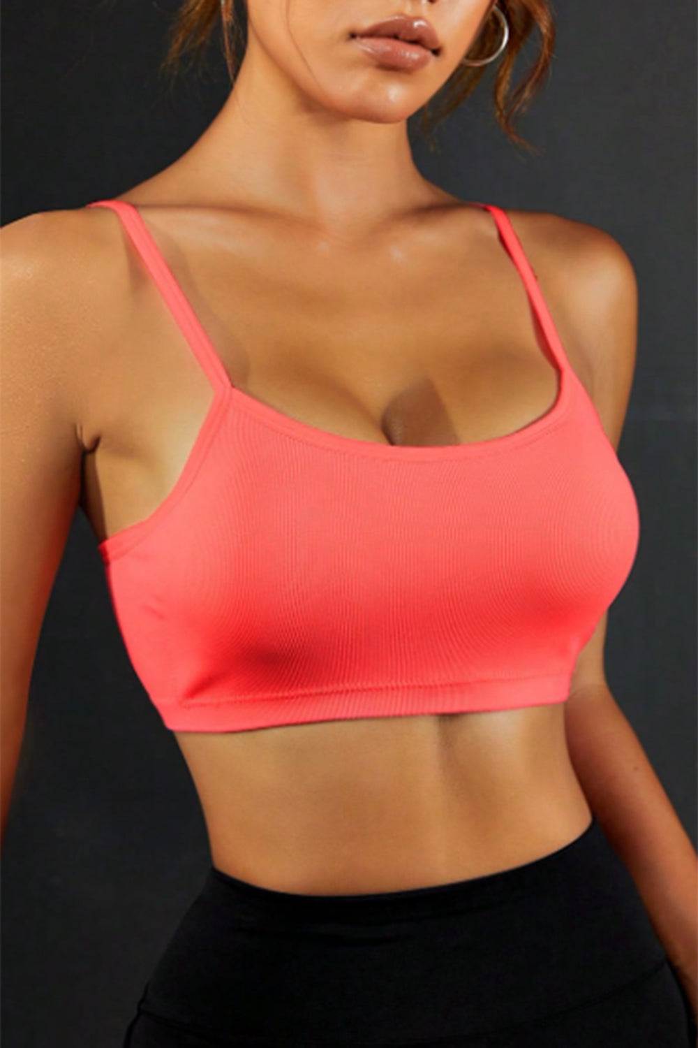 Jerry's Apparel Bras Coral / S Backless Sports Cami