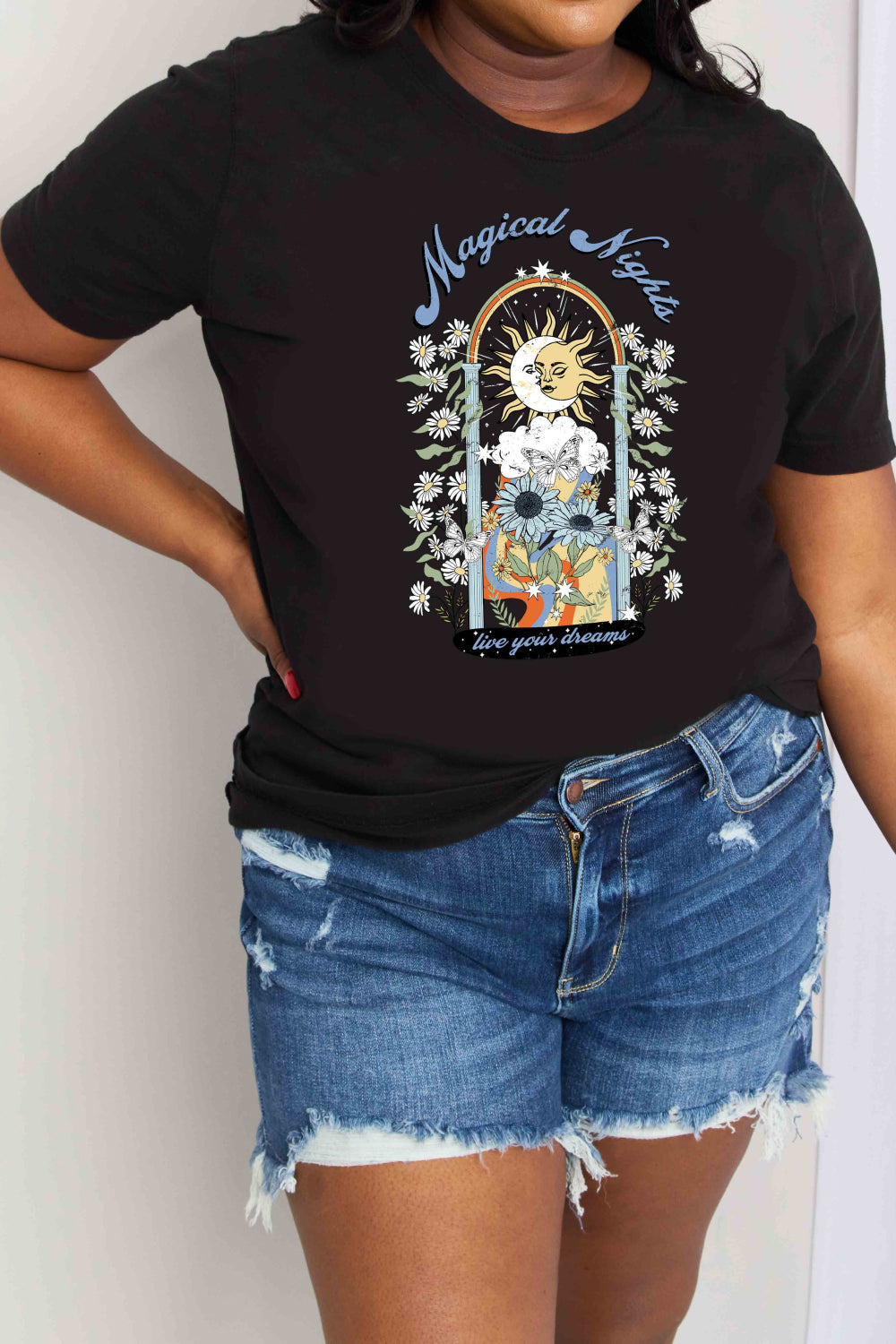Full Size MAGICAL NIGHTS LIVE YOUR DREAMS Graphic Cotton Tee