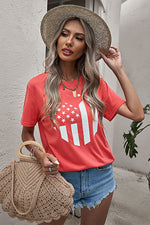 Jerry's Apparel Graphic T-shirts Scarlett / S Stars and Stripes Graphic Tee Shirt Scarlett
