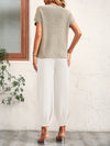 Jerry's Apparel Matching Sets Round Neck Raglan Sleeve Tee and Long Pants Set