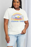 Jerry's Apparel Women Plus Size T-shirt Bleach / S Full Size JOSHUA TREE Graphic Cotton Tee