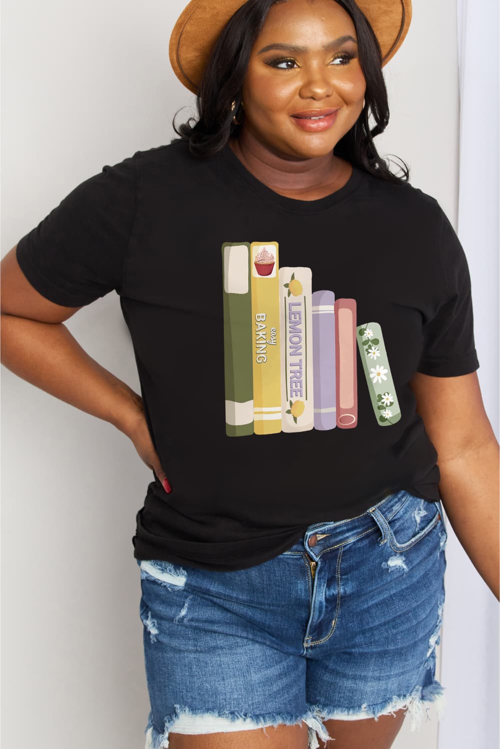 Full Size EASY BAKING Graphic Cotton Tee