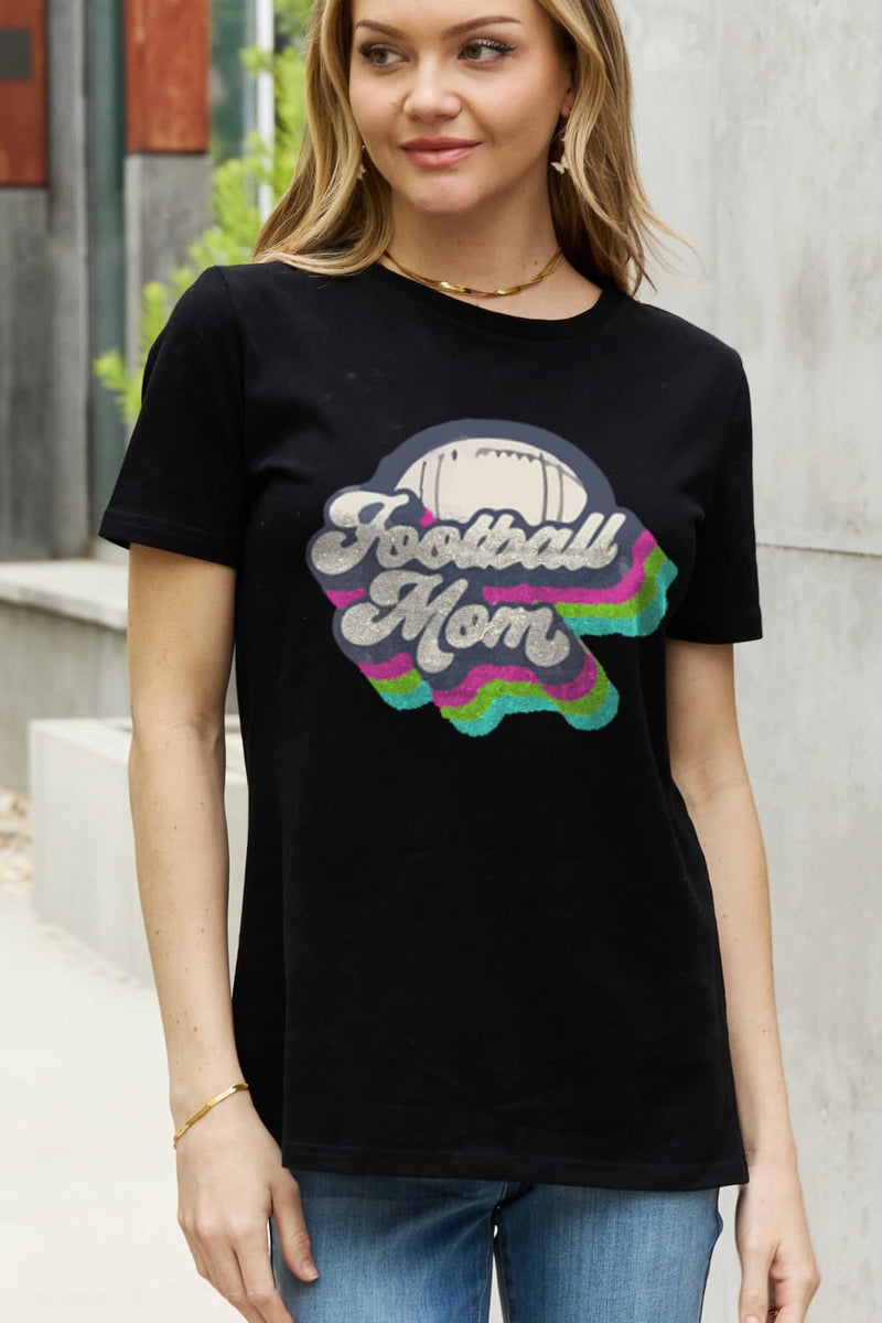 Full Size FOOTBALL MOM Graphic Tee